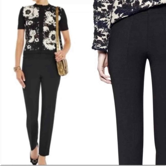 NWT Tory Burch Wear to Work Casual Pants Black Sz 10 - Picture 1 of 9